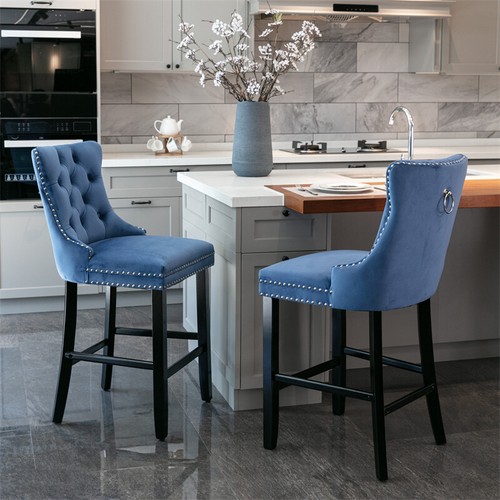 2pcs velvet upholstered - velvet,